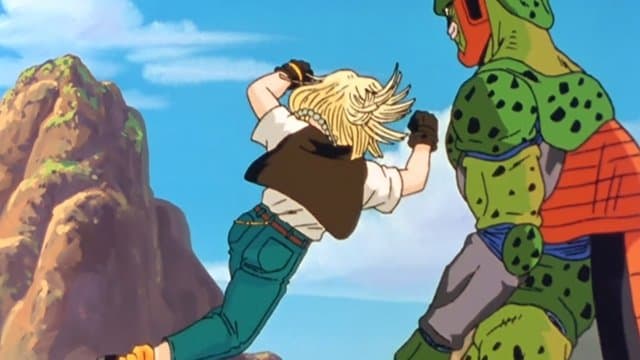 Y entonces, la situación toma un giro para peor... ¡Cell ataca a #18!